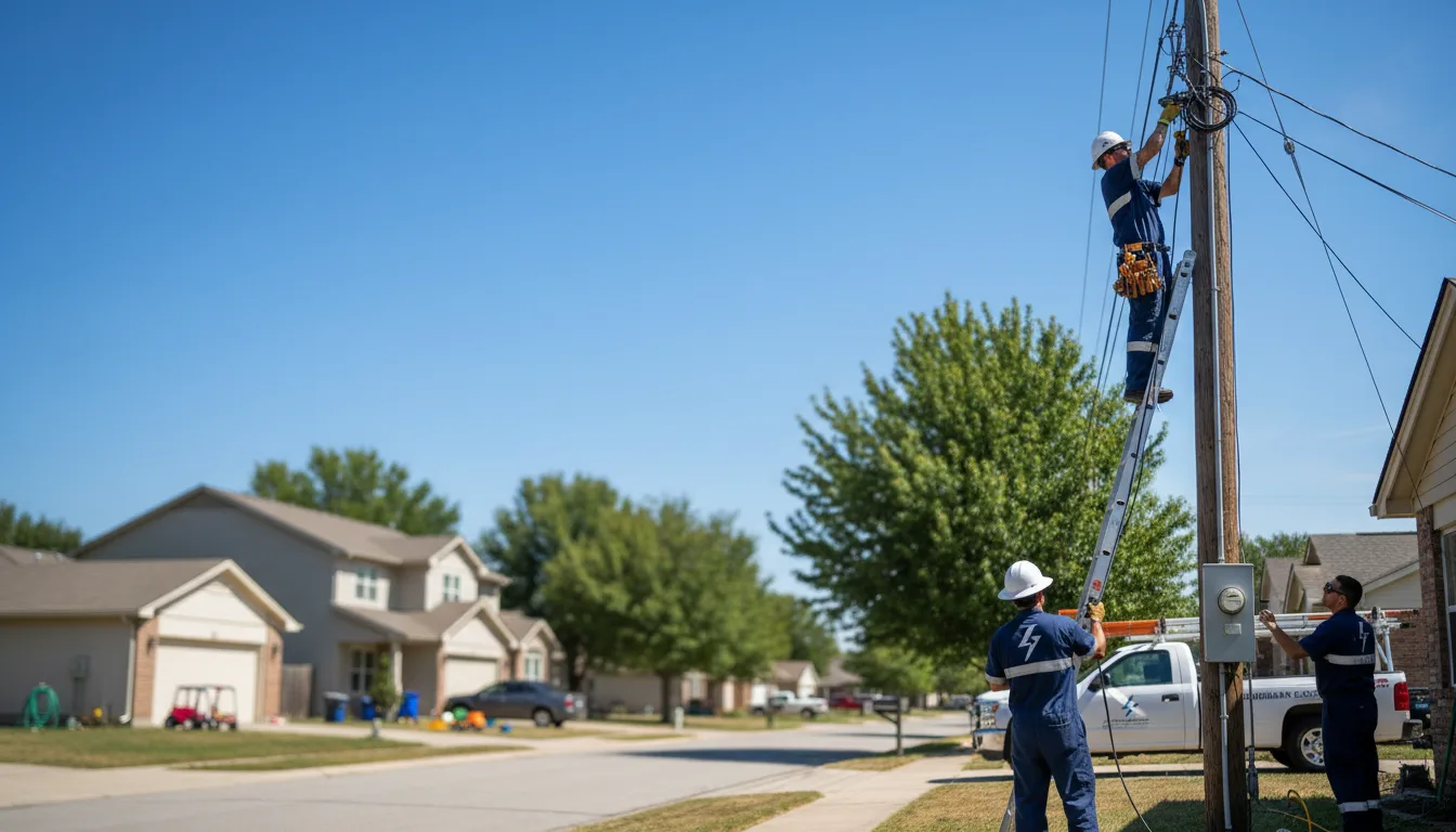 Residential electrician providing installation services in Abie, NE